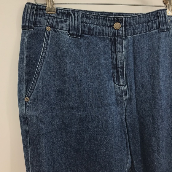 NWT Woolrich jean capris classic fit women's size 8 petite Dark blue wash - Picture 4 of 9